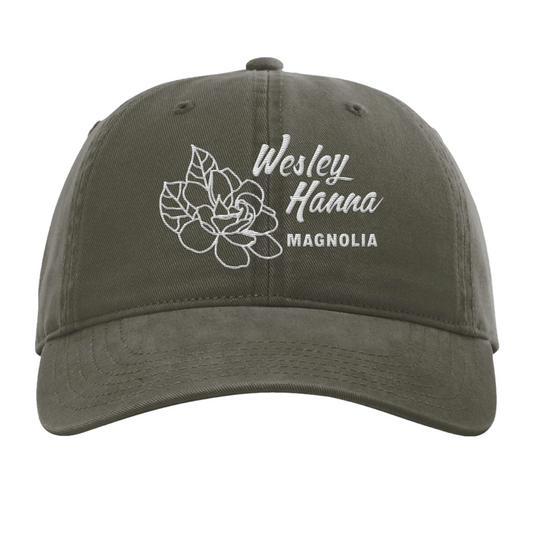 Magnolia Low Profile Cap - Gray, Army Green, or Maroon