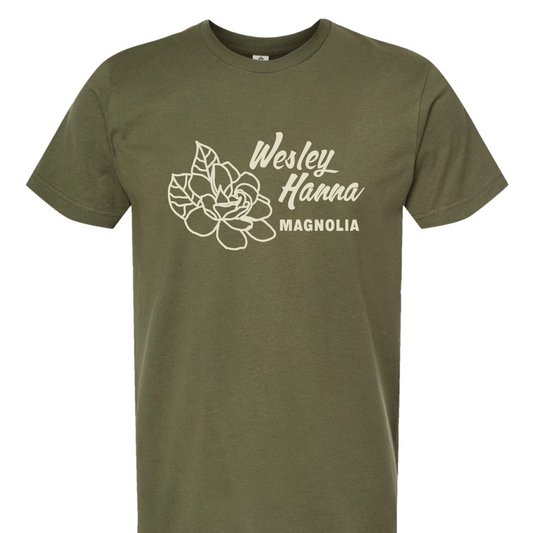 Magnolia Shirt - Green or Maroon