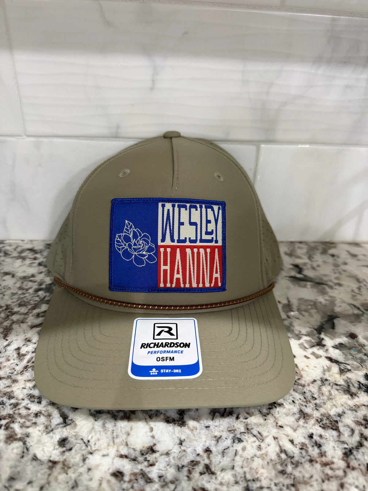 WH Flag Patch Perforated Trucker Cap