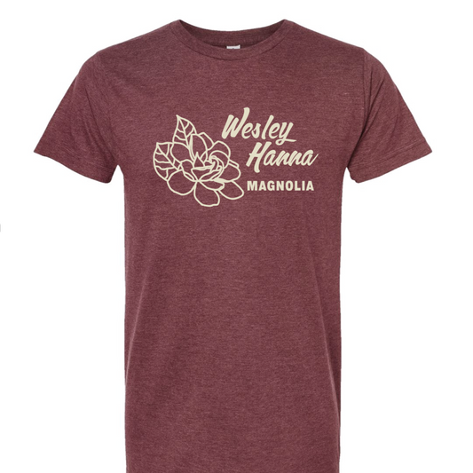 Magnolia Shirt - Green or Maroon