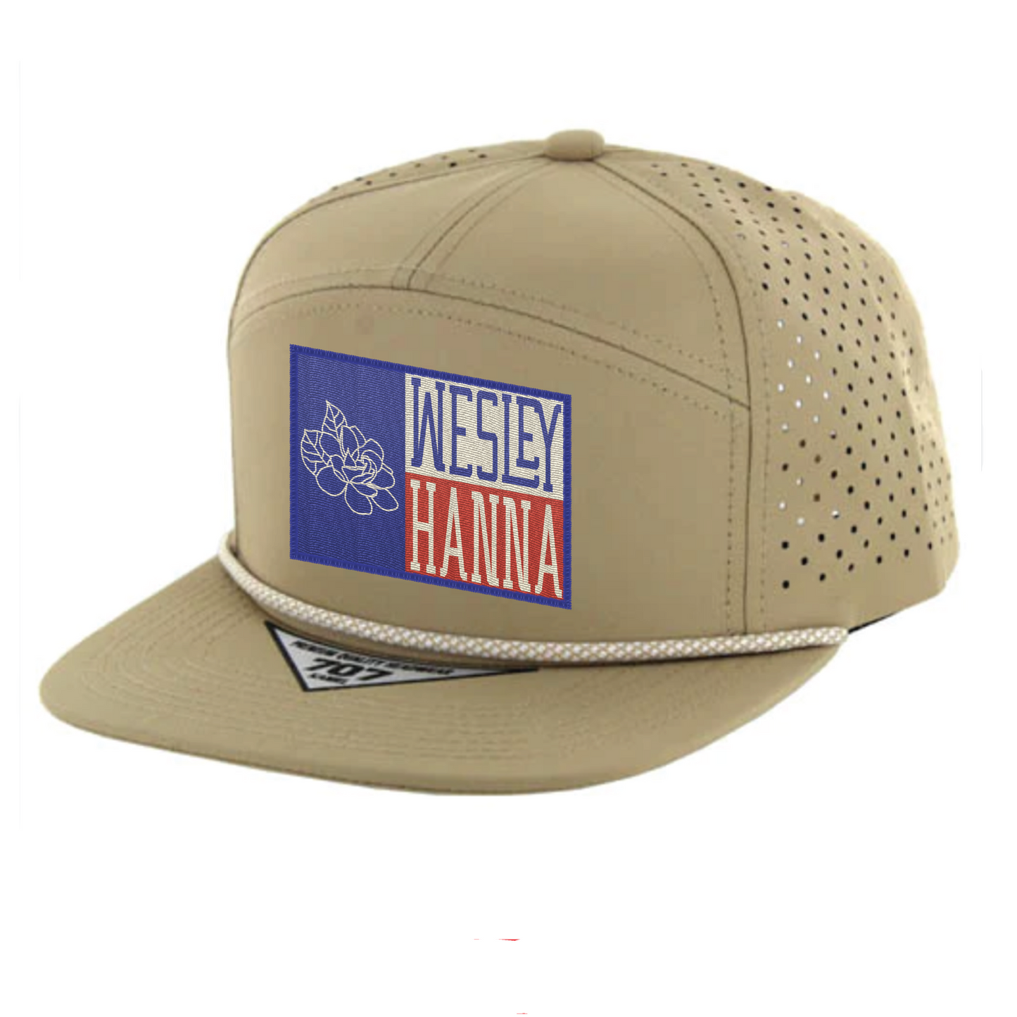 WH Flag Patch Perforated Trucker Cap